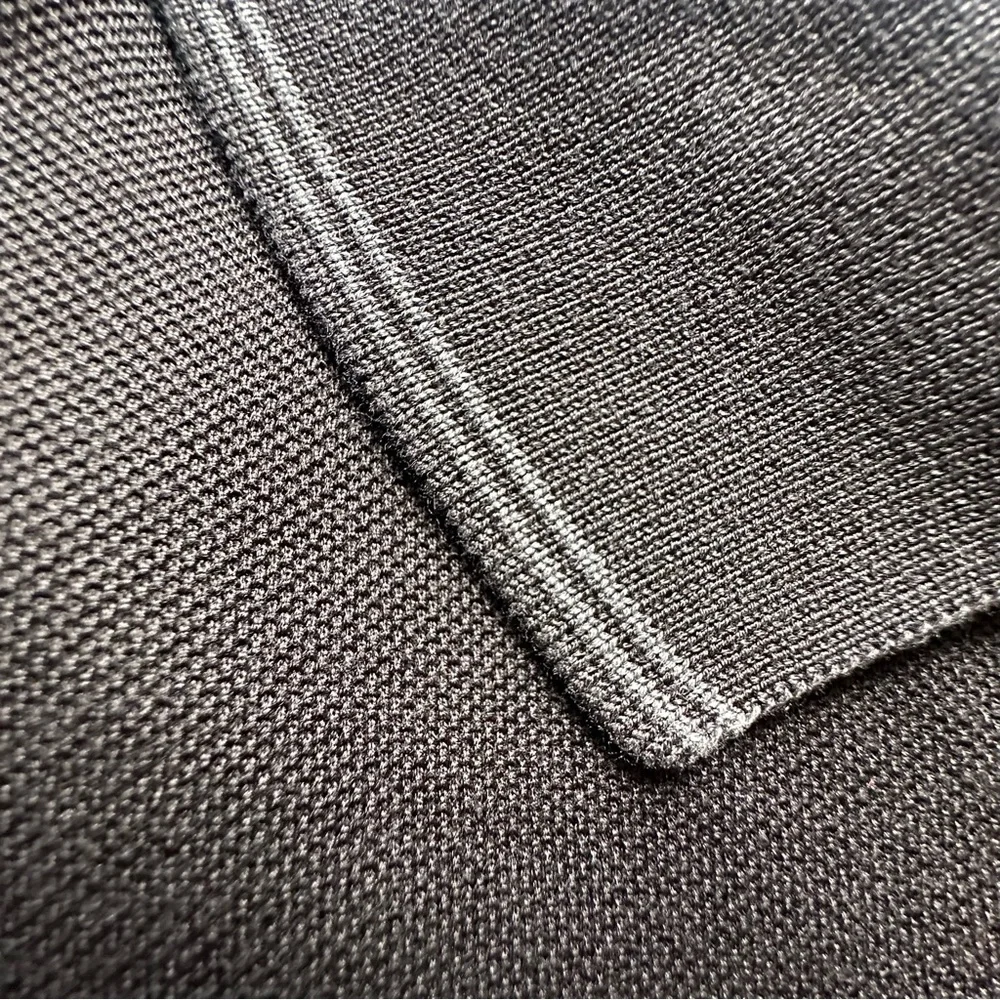 Salvatore Ferragamo Black Cotton Pique Logo Polo Shirt with Logo 3/4 Zipper XXL - Picture 10 of 13